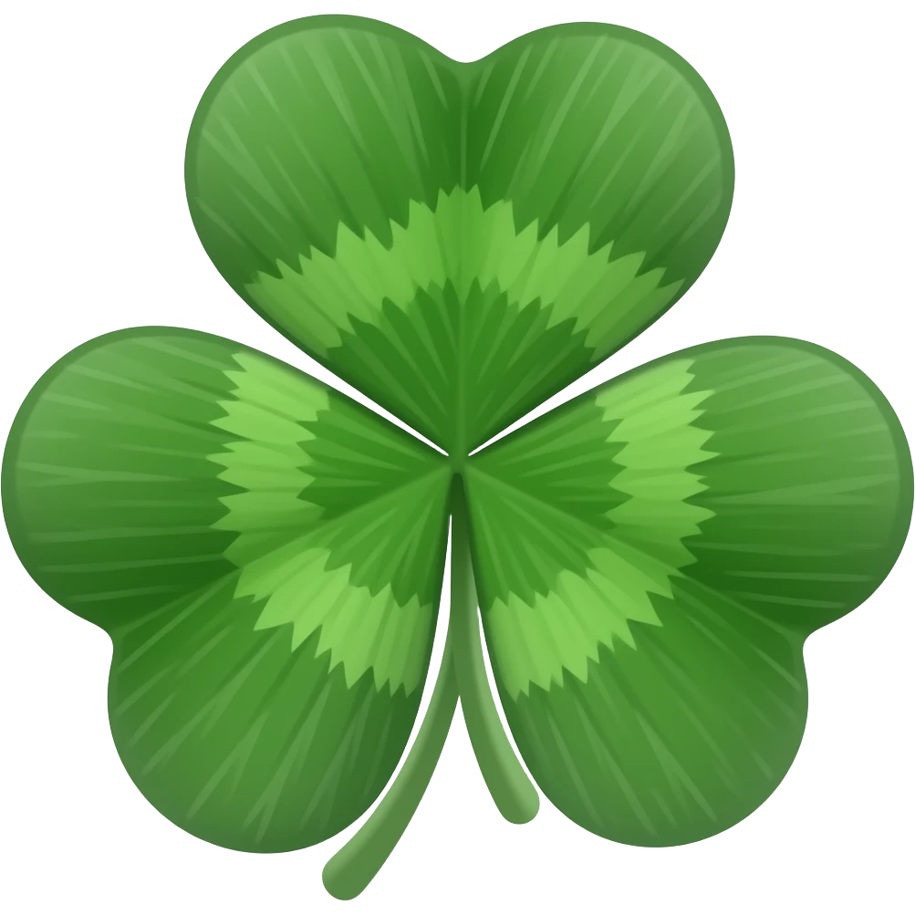 5 leaf black clover emoji