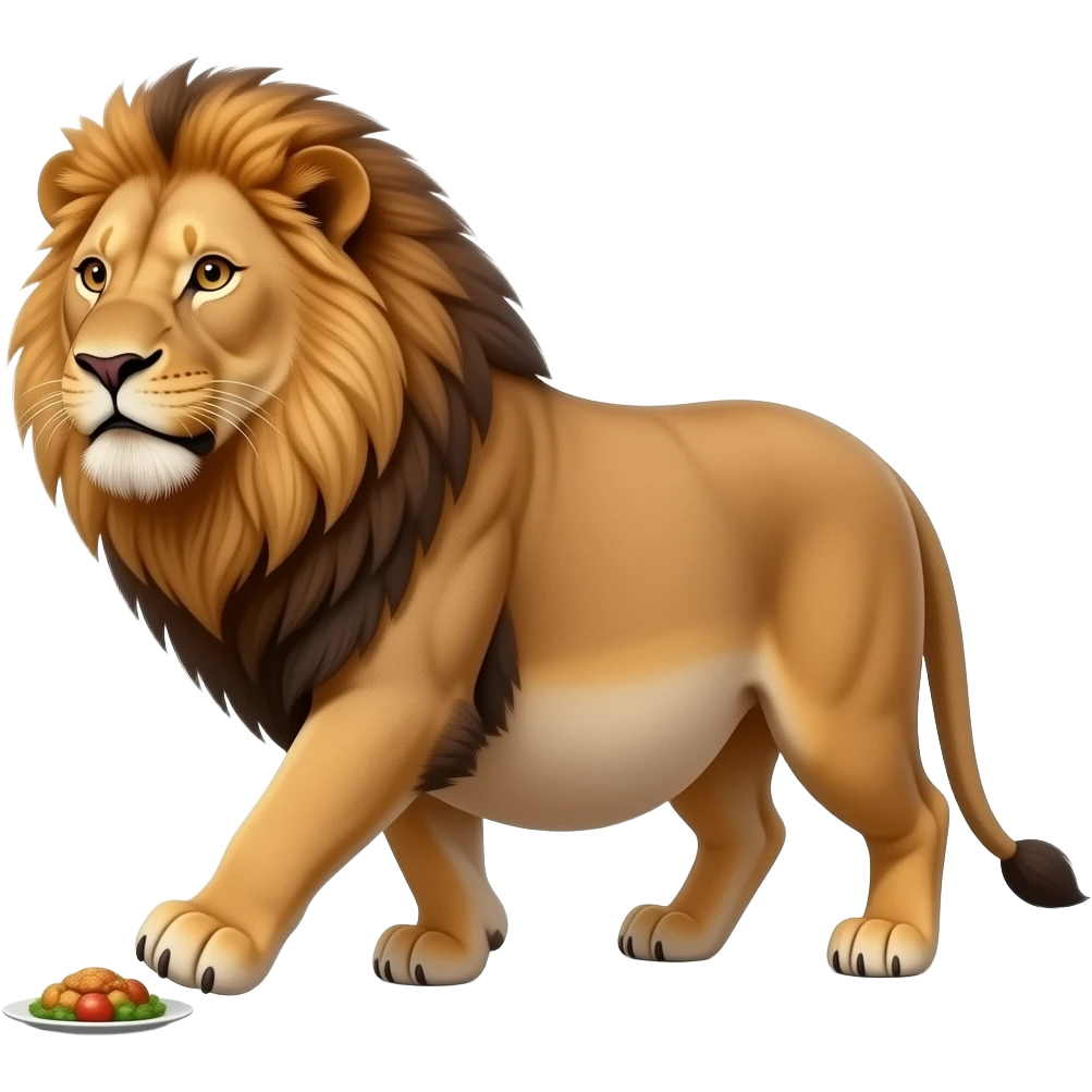 A reality lioness,trying to walk normally,but her huge overstuffed tummy rolls side to side,the lioness ate way too much,she became so fat,she has the biggest pot belly. emoji