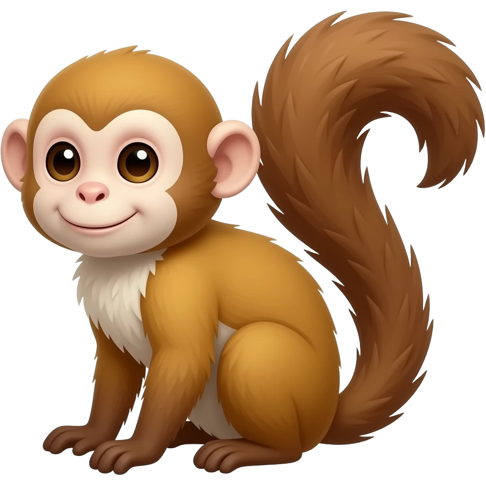 squirrel monkey portrait emoji