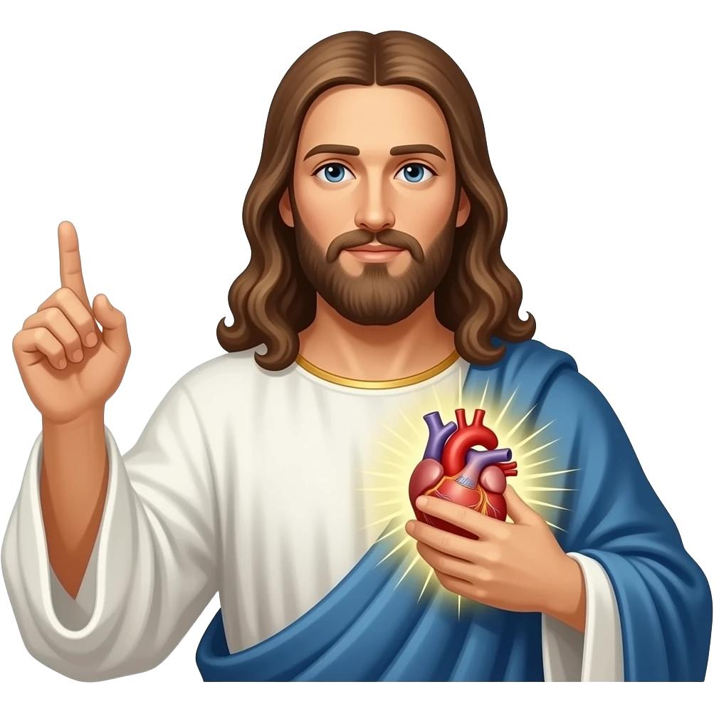 God engraving the law into a persons heart emoji