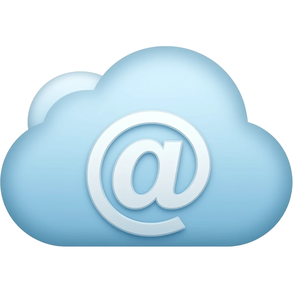 cloud data email emoji