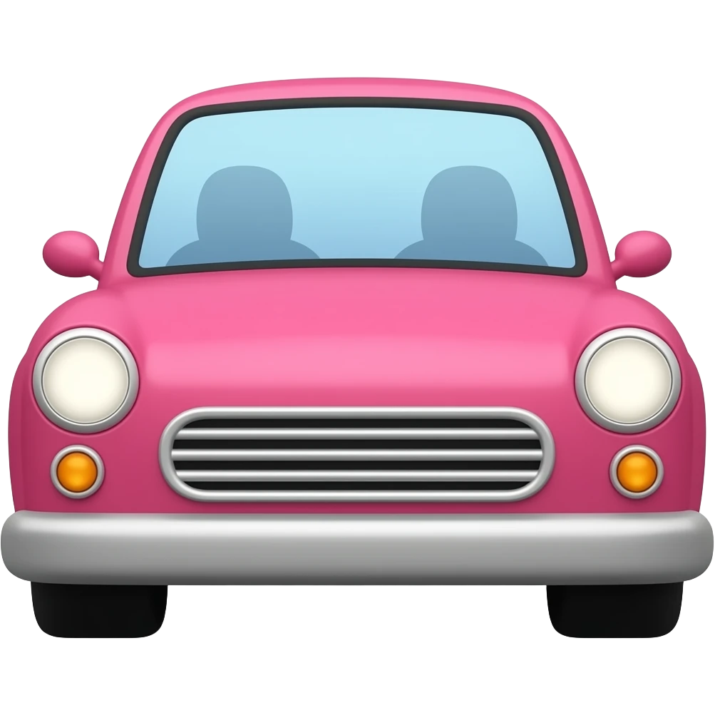 car pink emoji