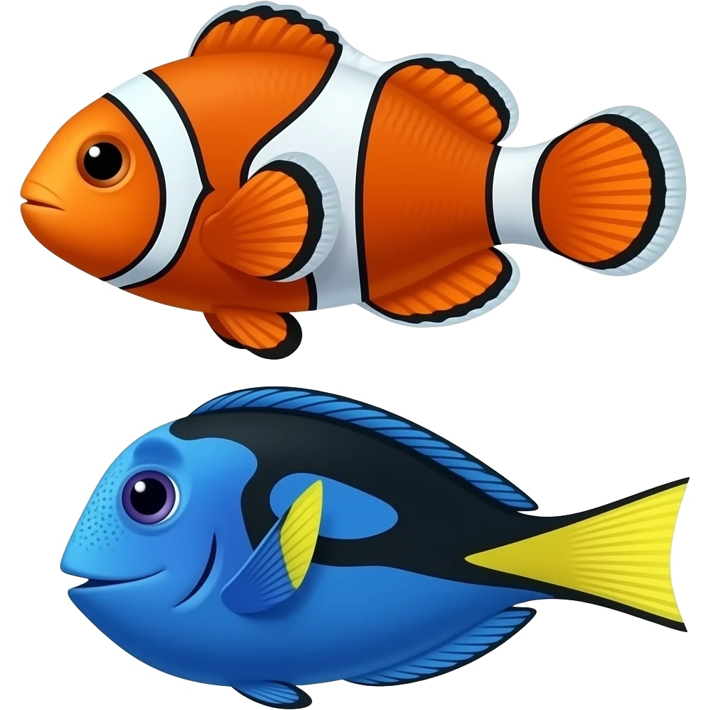 Nemo and dory emoji
