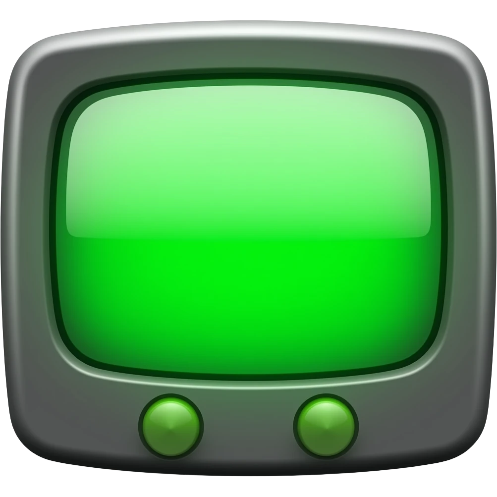 neon green tv screen emoji