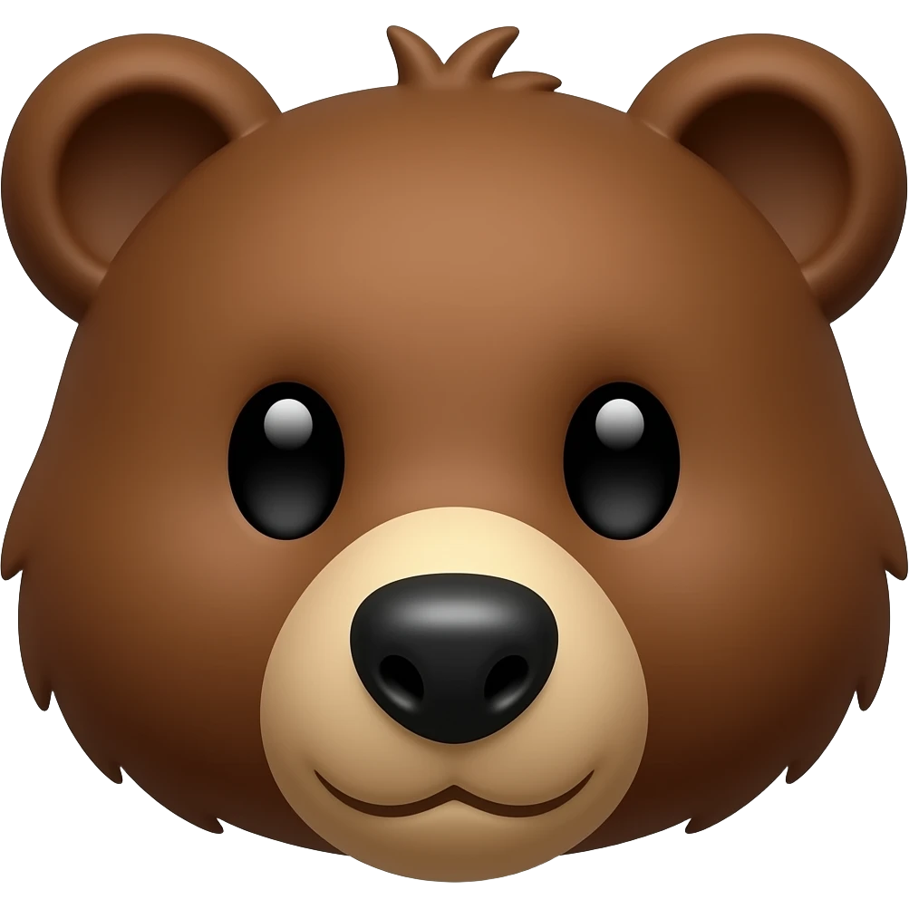 brown bear profile emoji