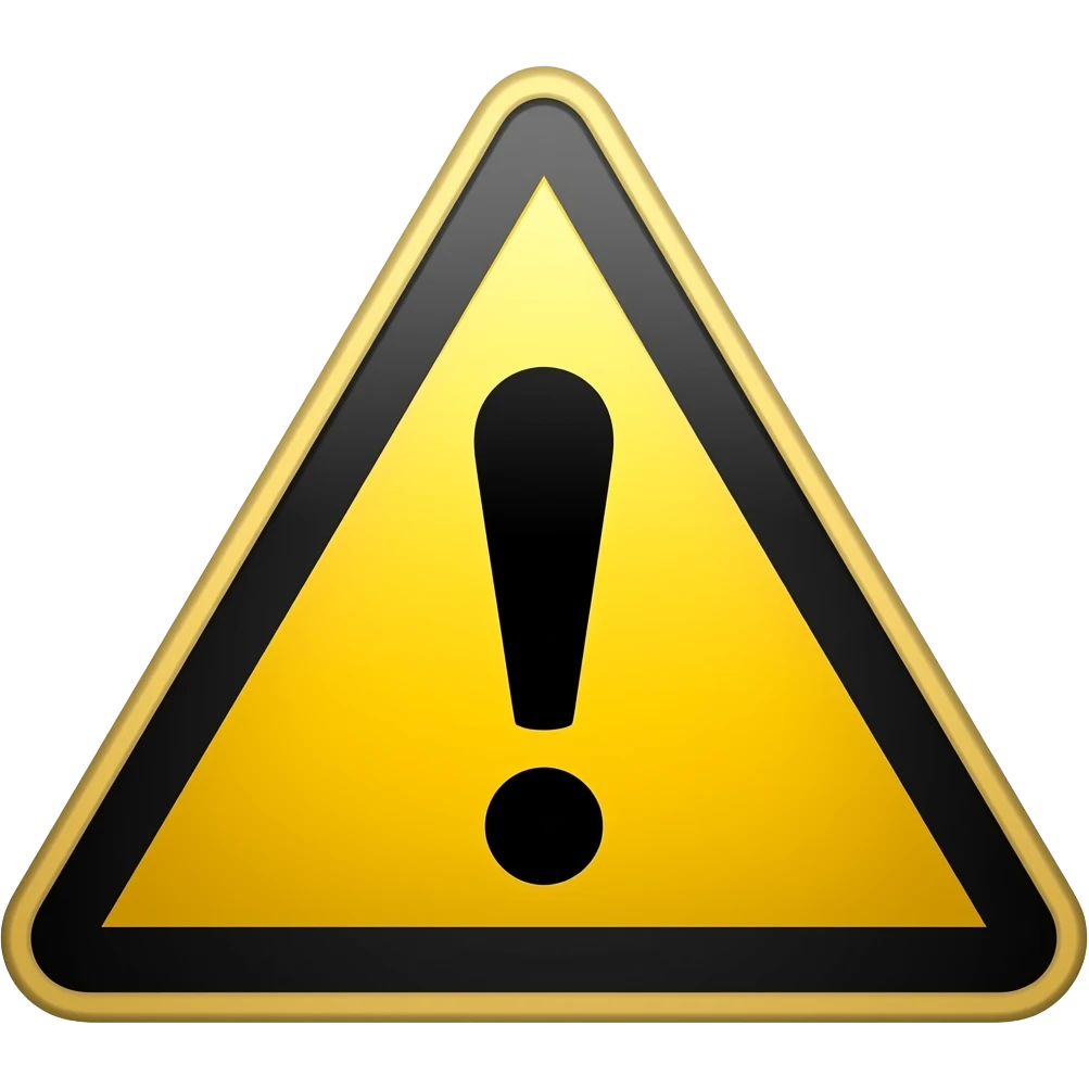 danger sign emoji