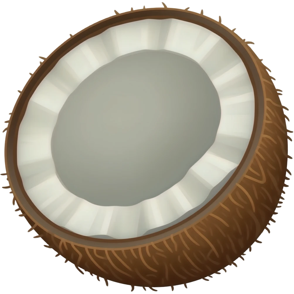 Coconut shell emoji