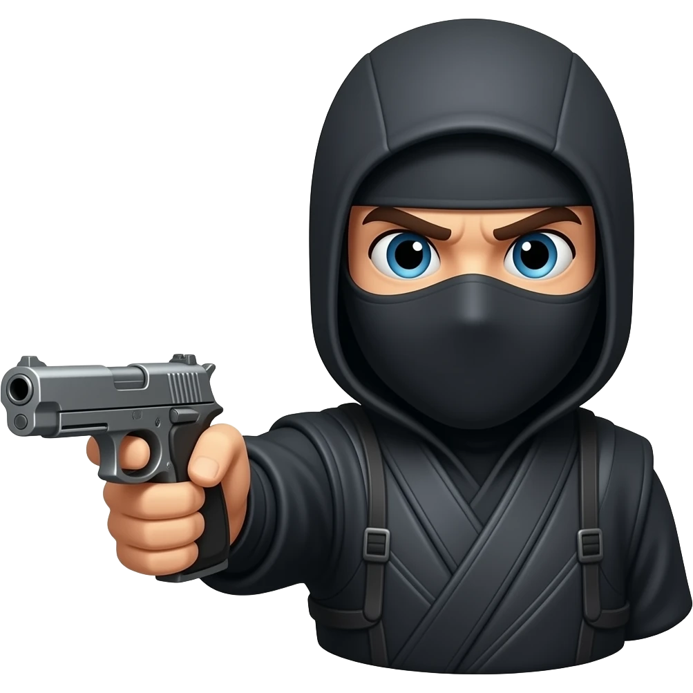 🥷+🔫 emoji