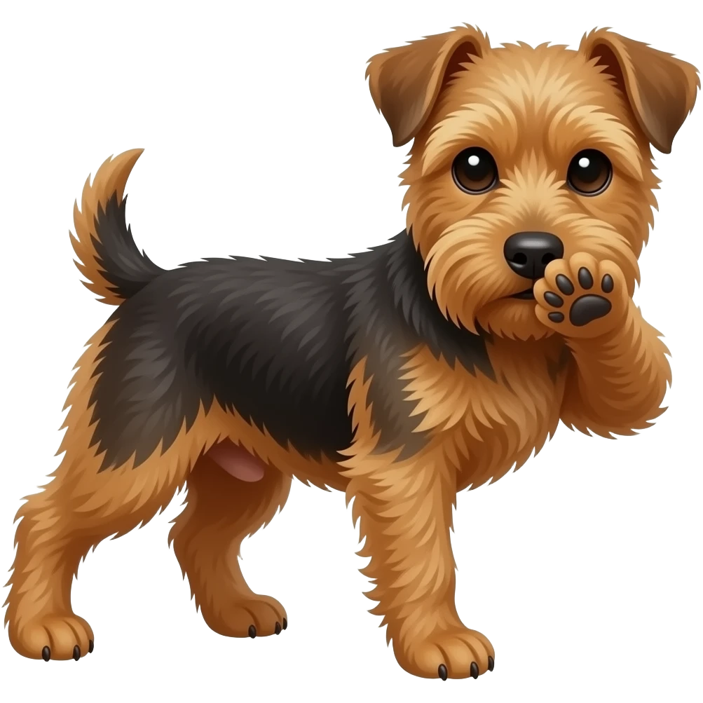 perro tapando su nariz emoji