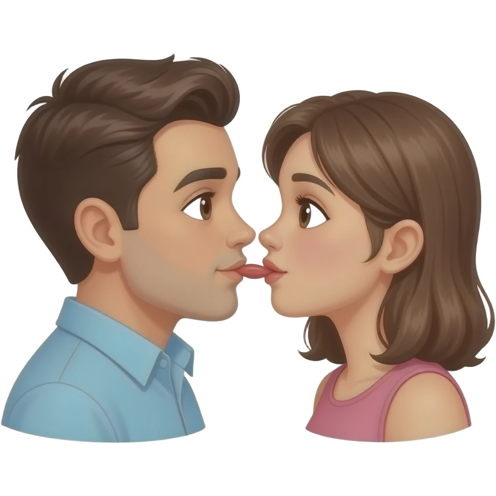 Sevişen erk ve kıZ dudak emoji
