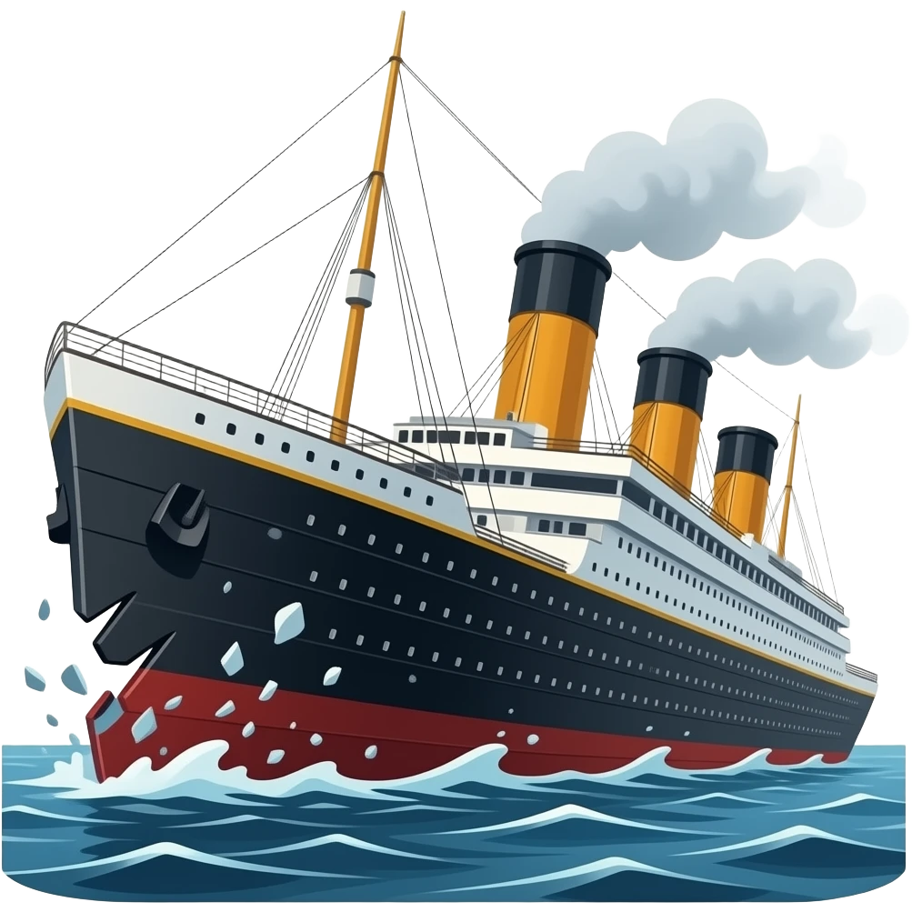 Breaking Titanic emoji