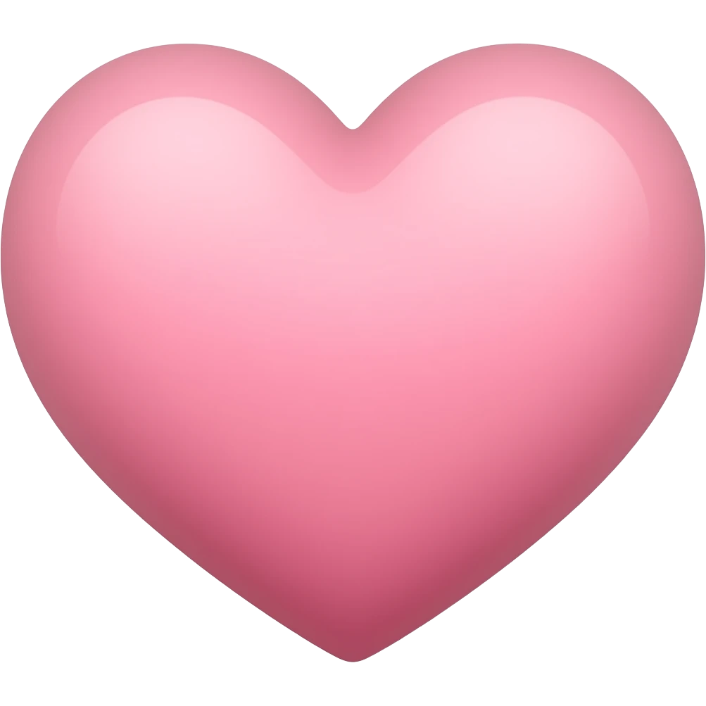 Baby pink heart emoji
