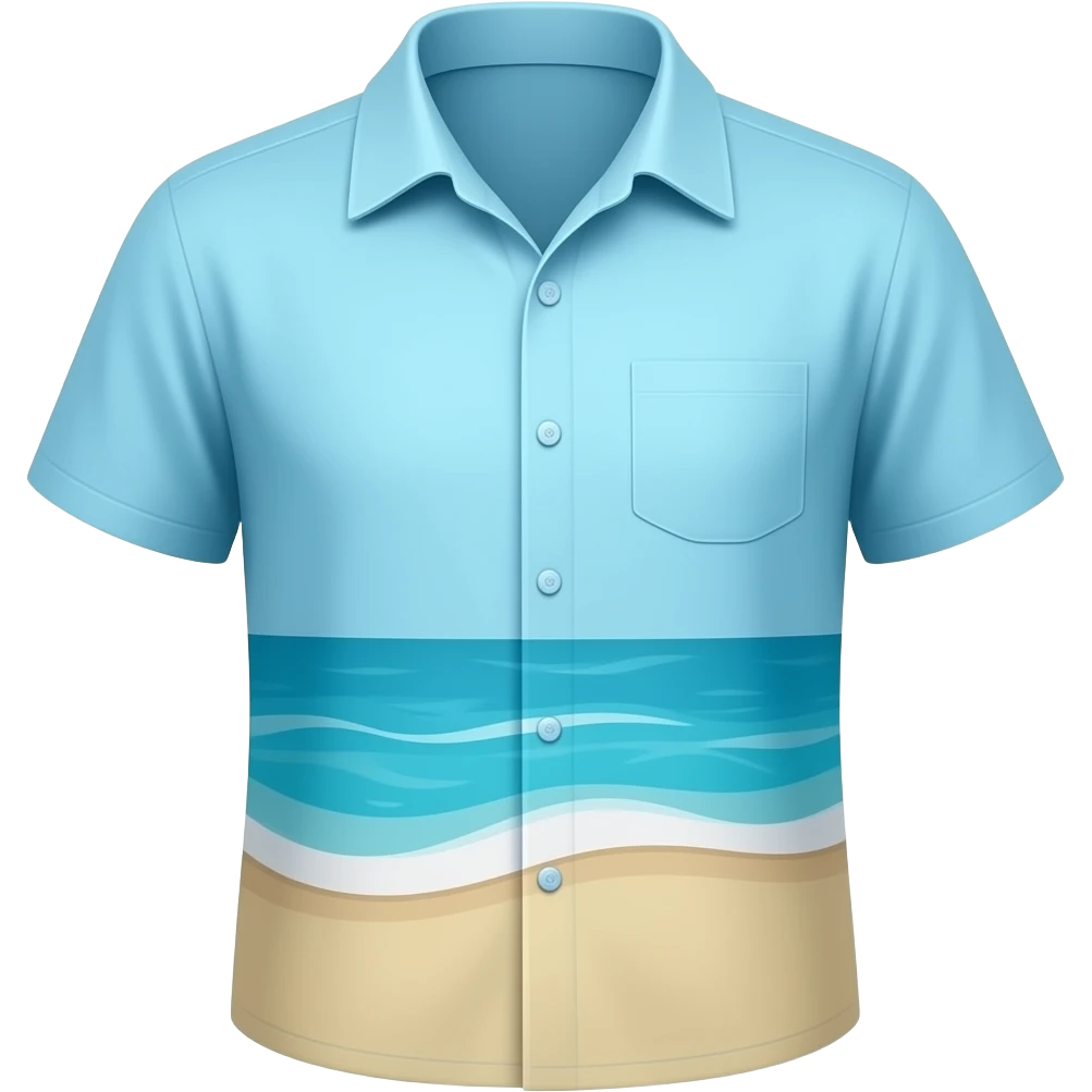 beach shirt emoji