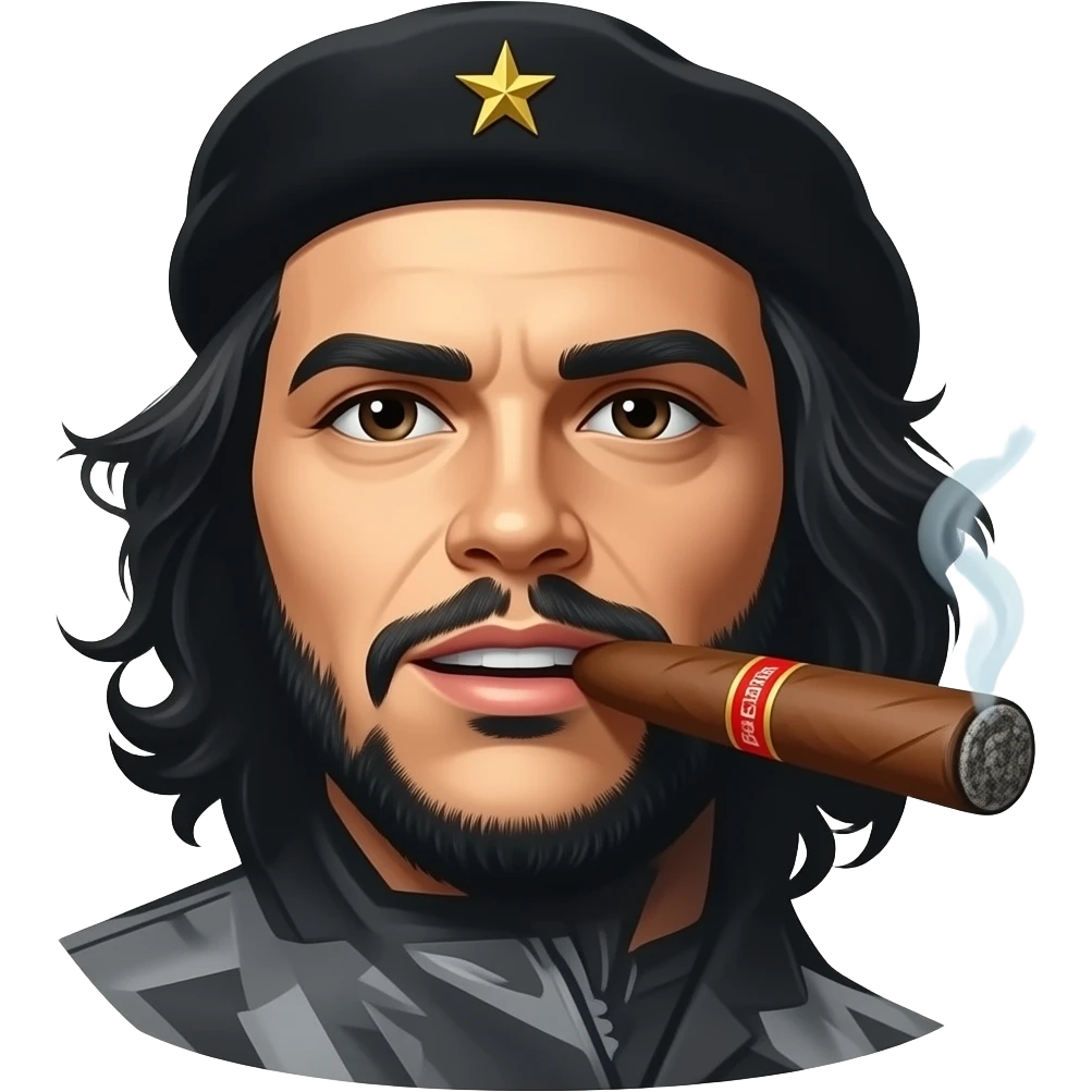 che guevara smile big cigar emoji