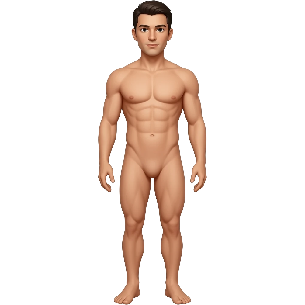 Fully Naked whole body view emoji