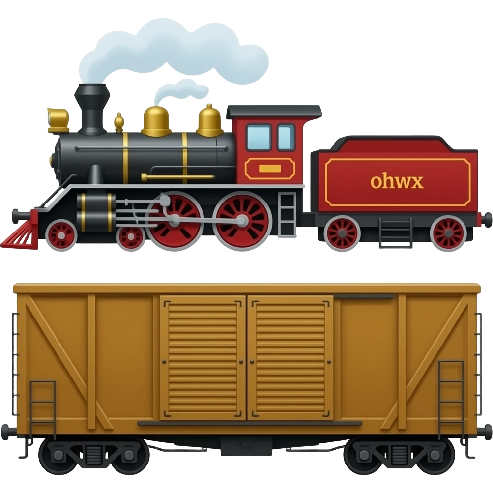 🚂🚃 emoji