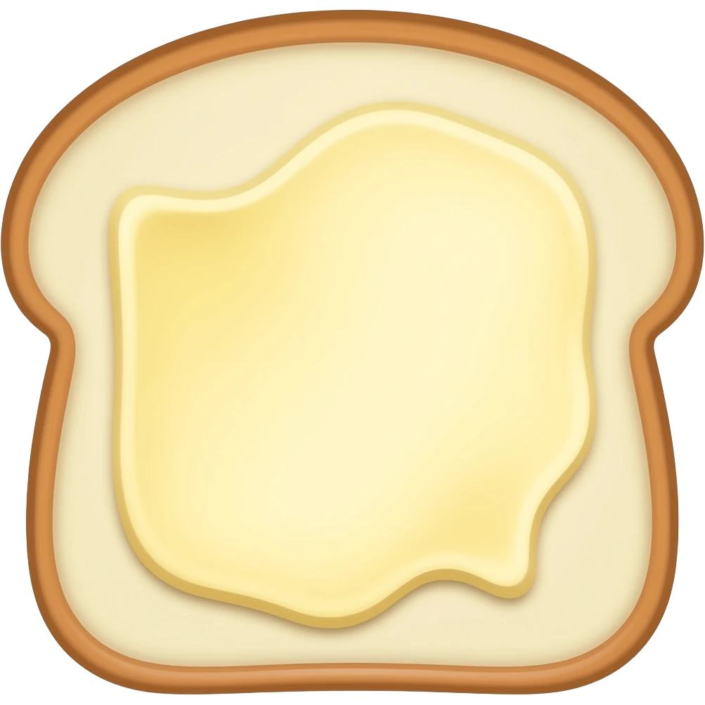 Bread with butter emoji