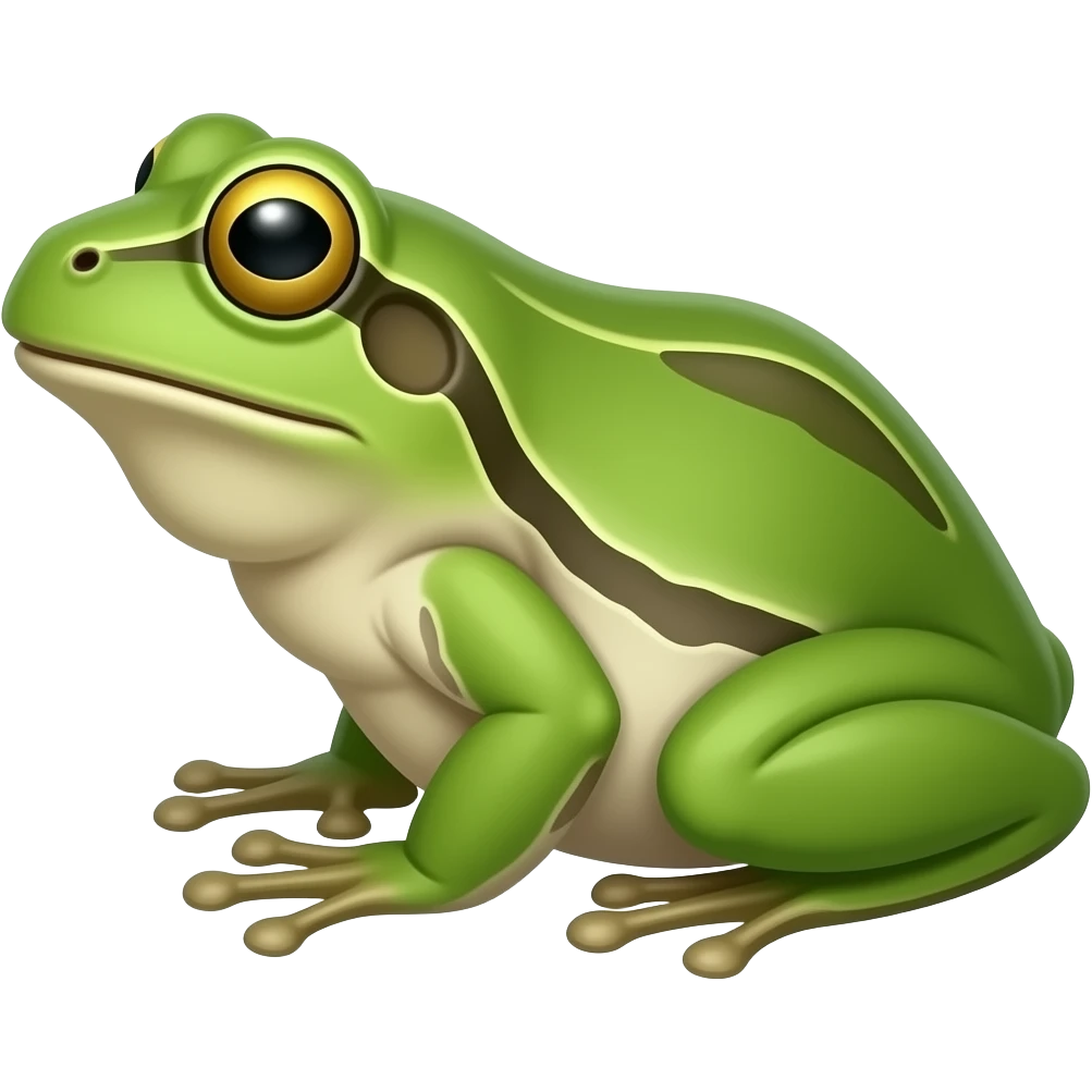 frog sideways emoji