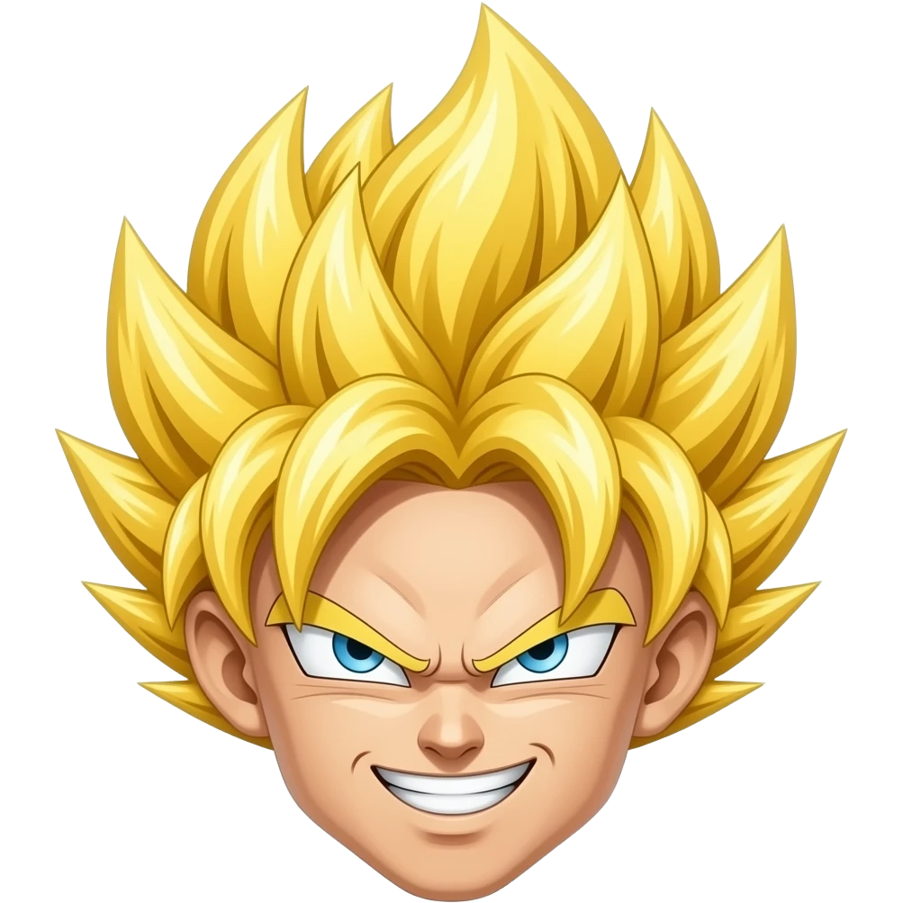 saiyan face emoji