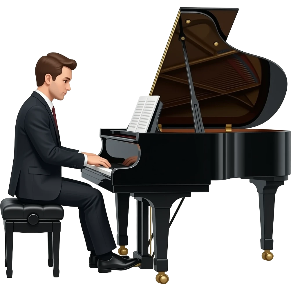 piano player in concert emoji