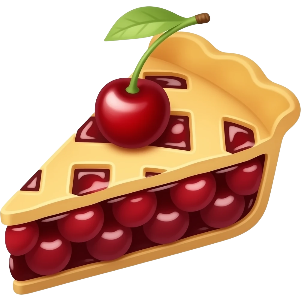 Cherry pie emoji