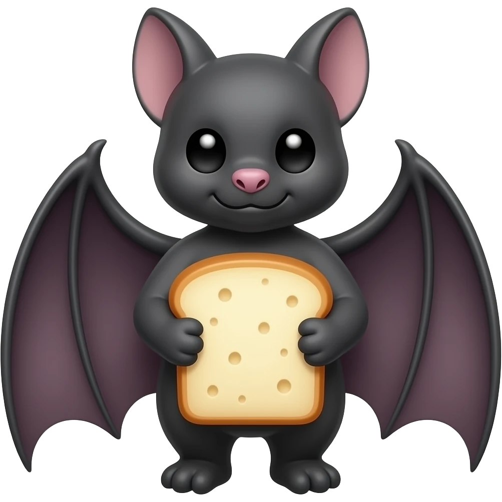 bat baker baking bread emoji