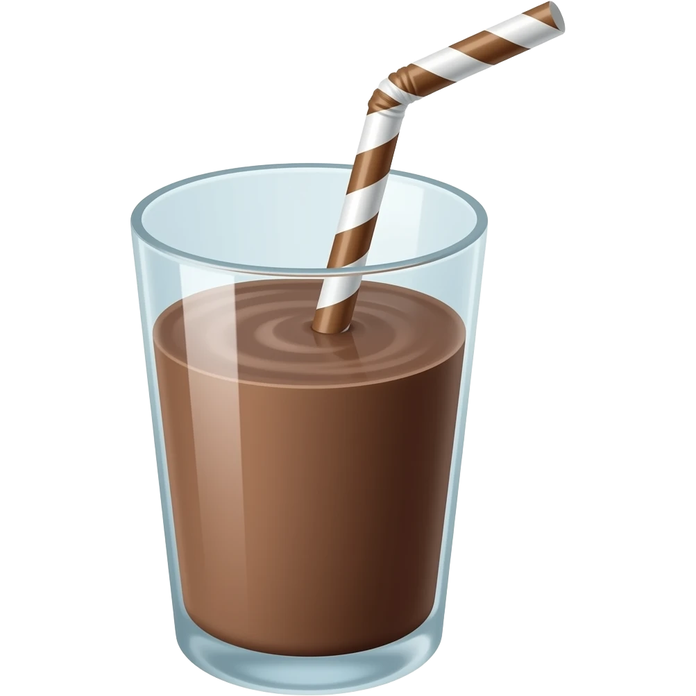 Chocolate milk emoji