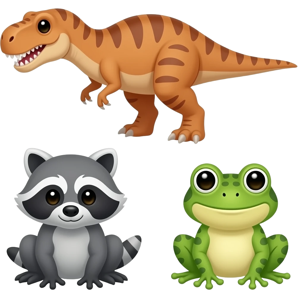 🦕🦝🐸 emoji