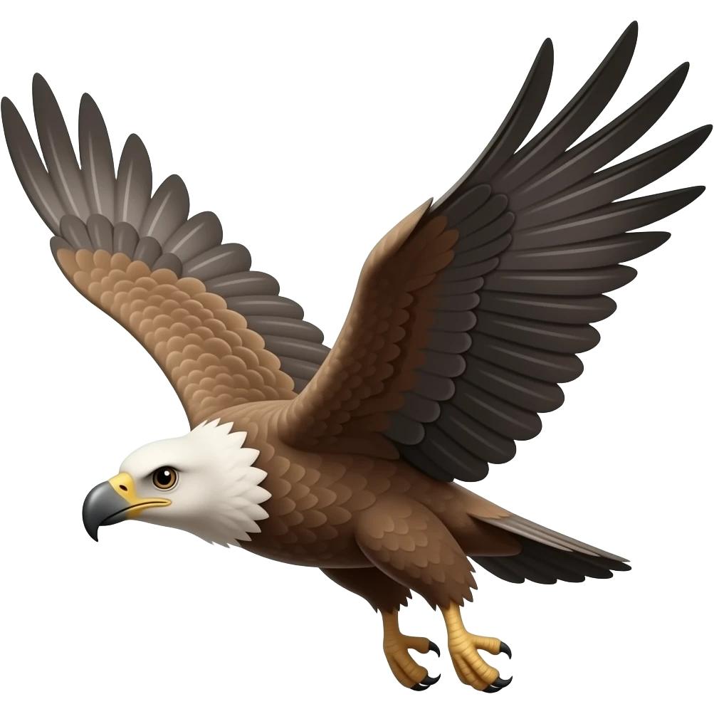 Vulture flying emoji