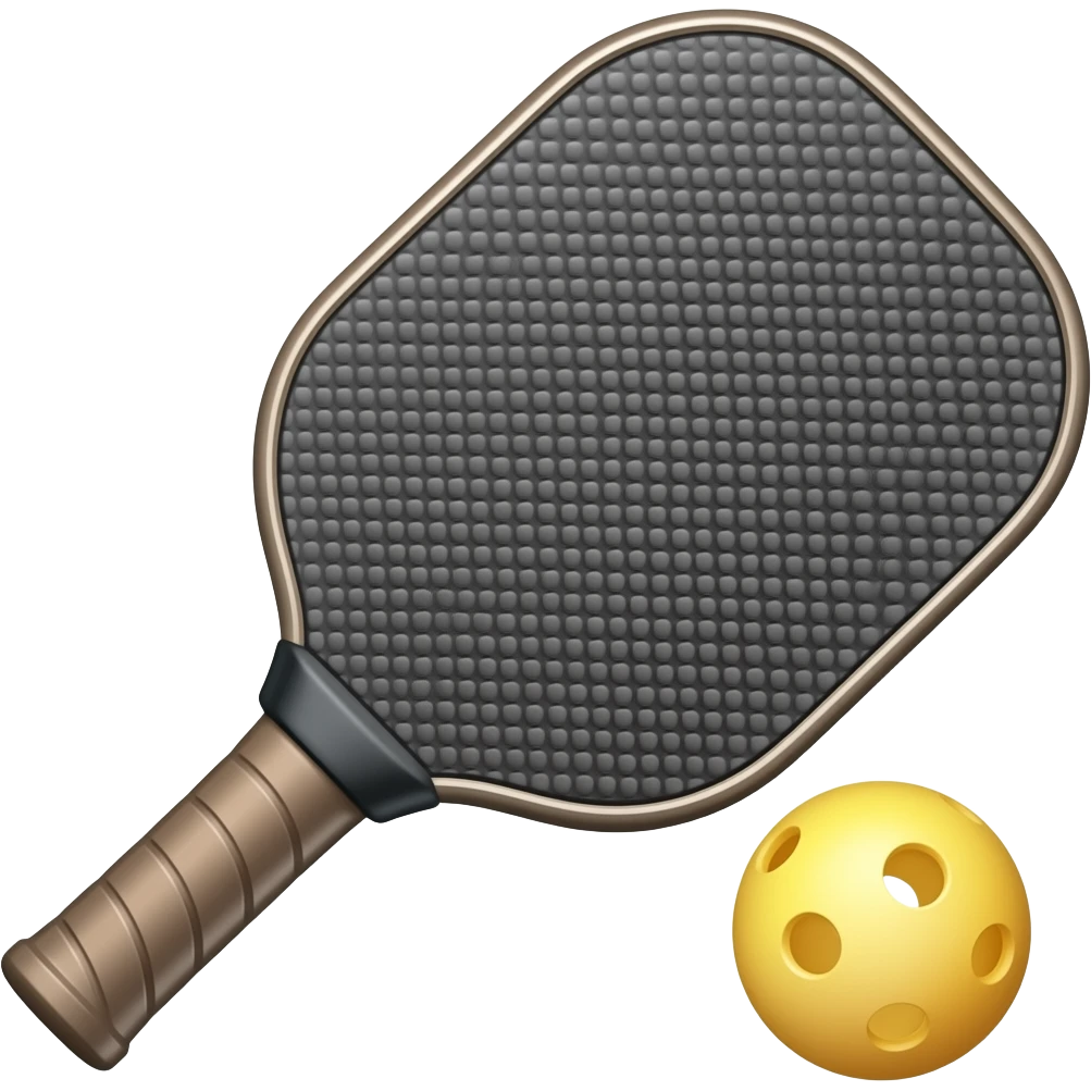 Pickleball and paddle emoji