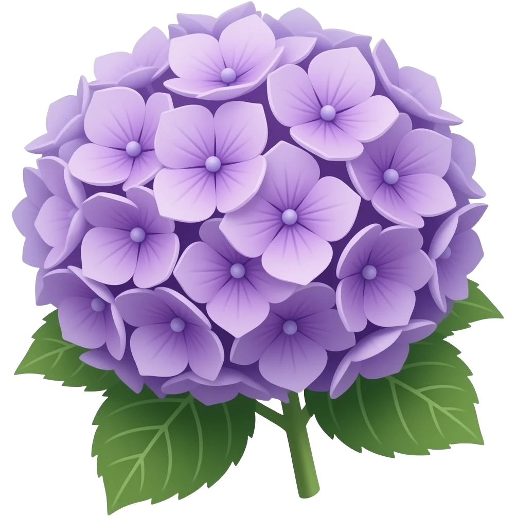 Purple Hydrangea emoji