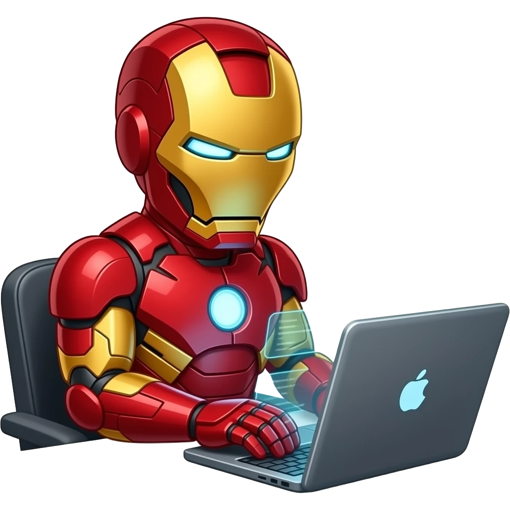 iron man coding emoji