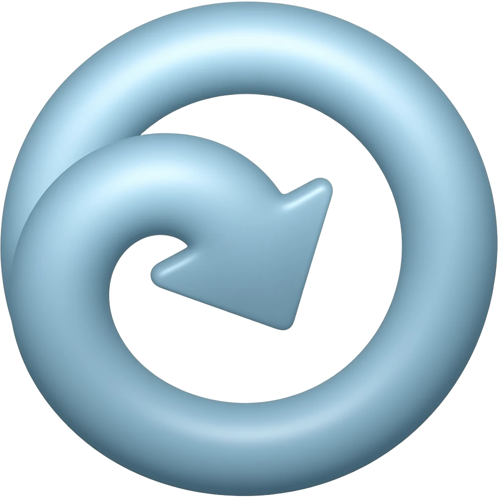 curled arrow emoji