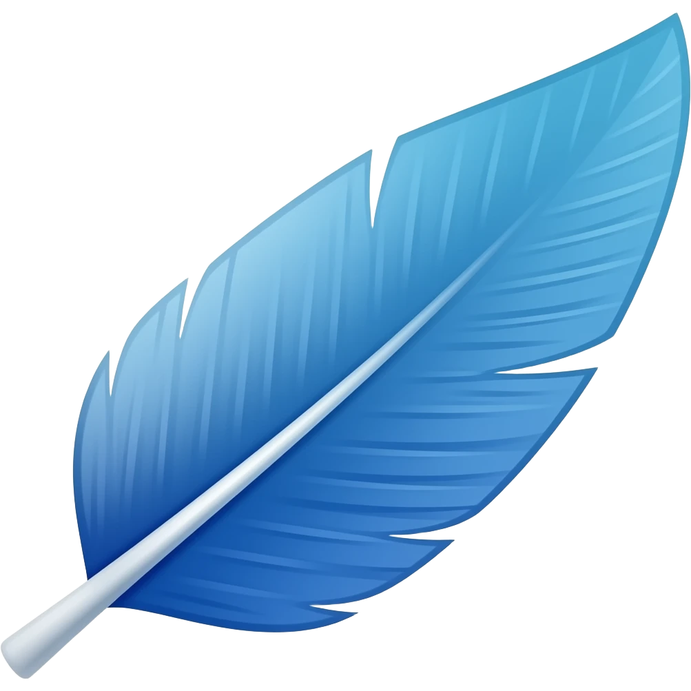 Blue ferther emoji