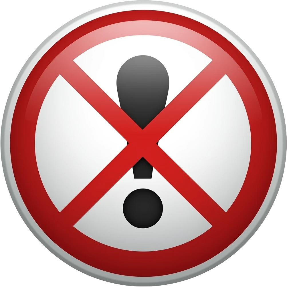 warning sign circle emoji