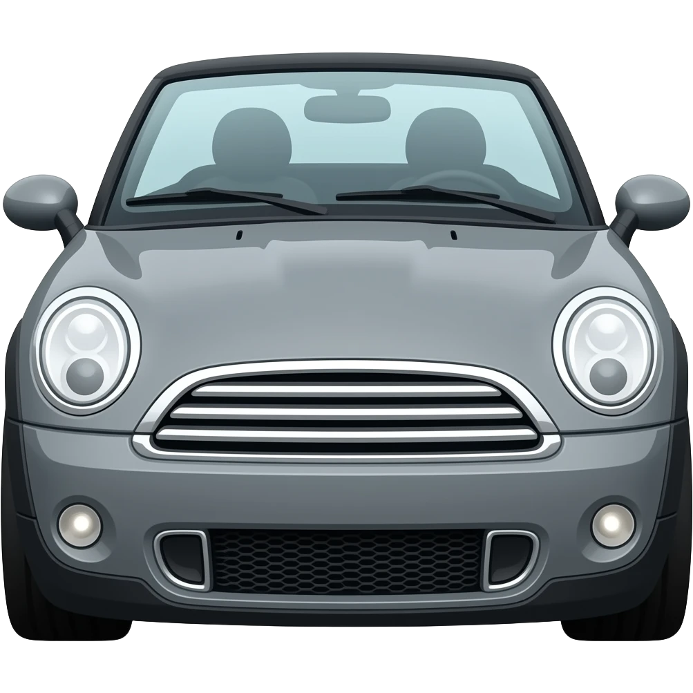 Mini Cabrio Grigia emoji