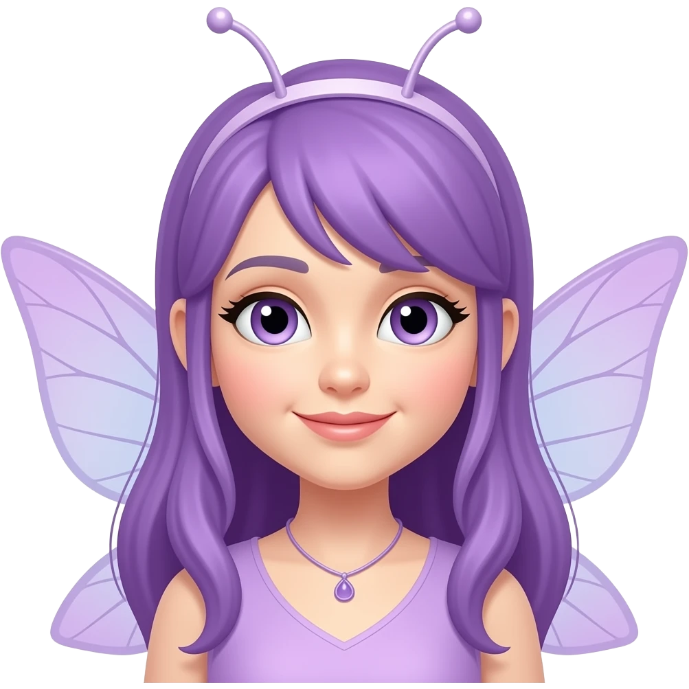 Fadinha roxa emoji