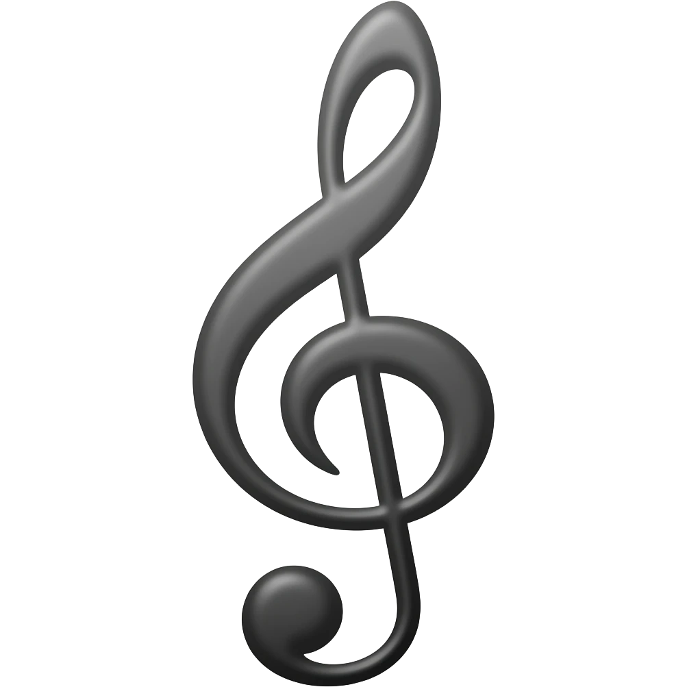 music notation for half note emoji