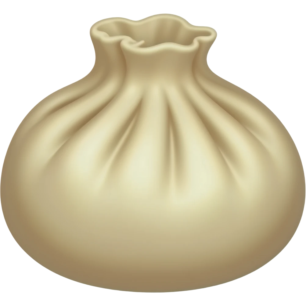 bao bun without face emoji