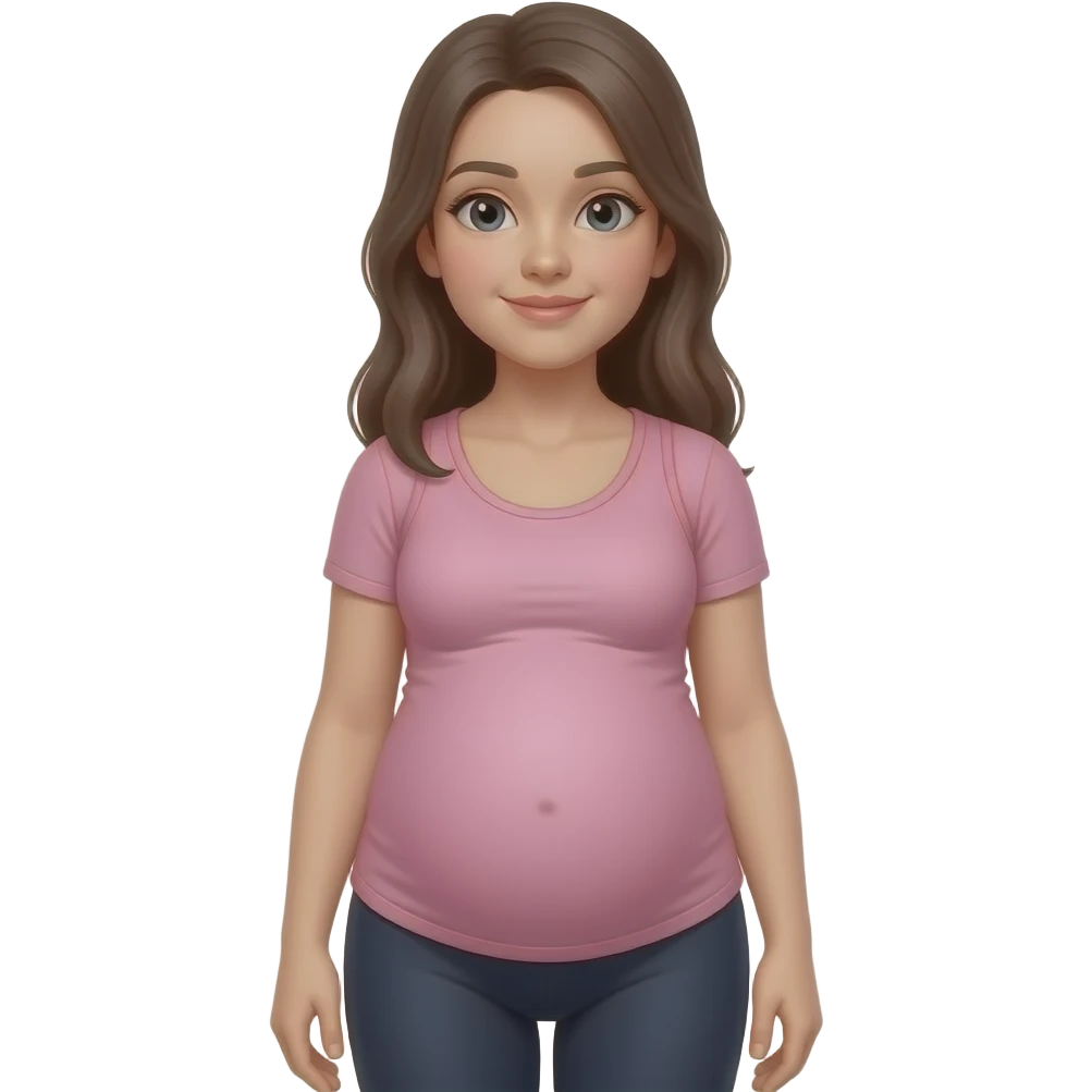 Femme 10 ans legging  faux  costume femme enceinte silicone emoji