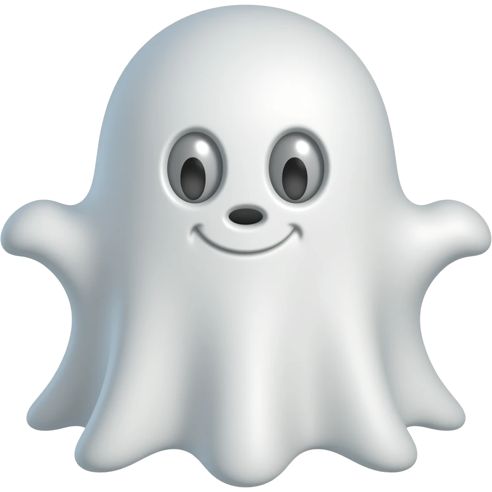 a fun ghost emoji