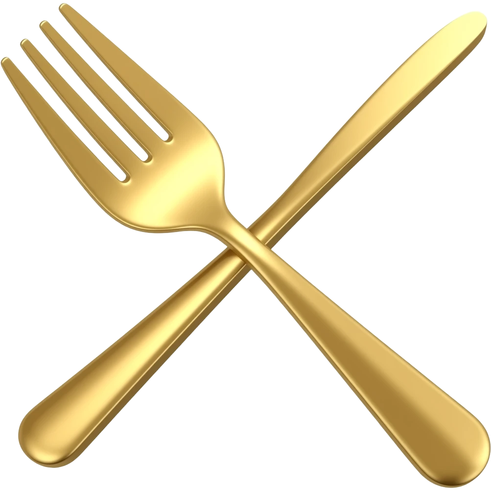1 Golden fork emoji