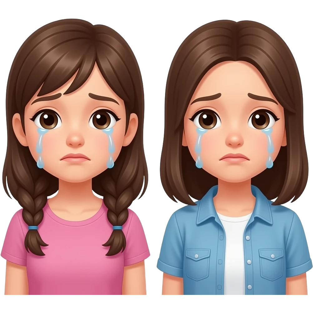 2 girls crying emoji