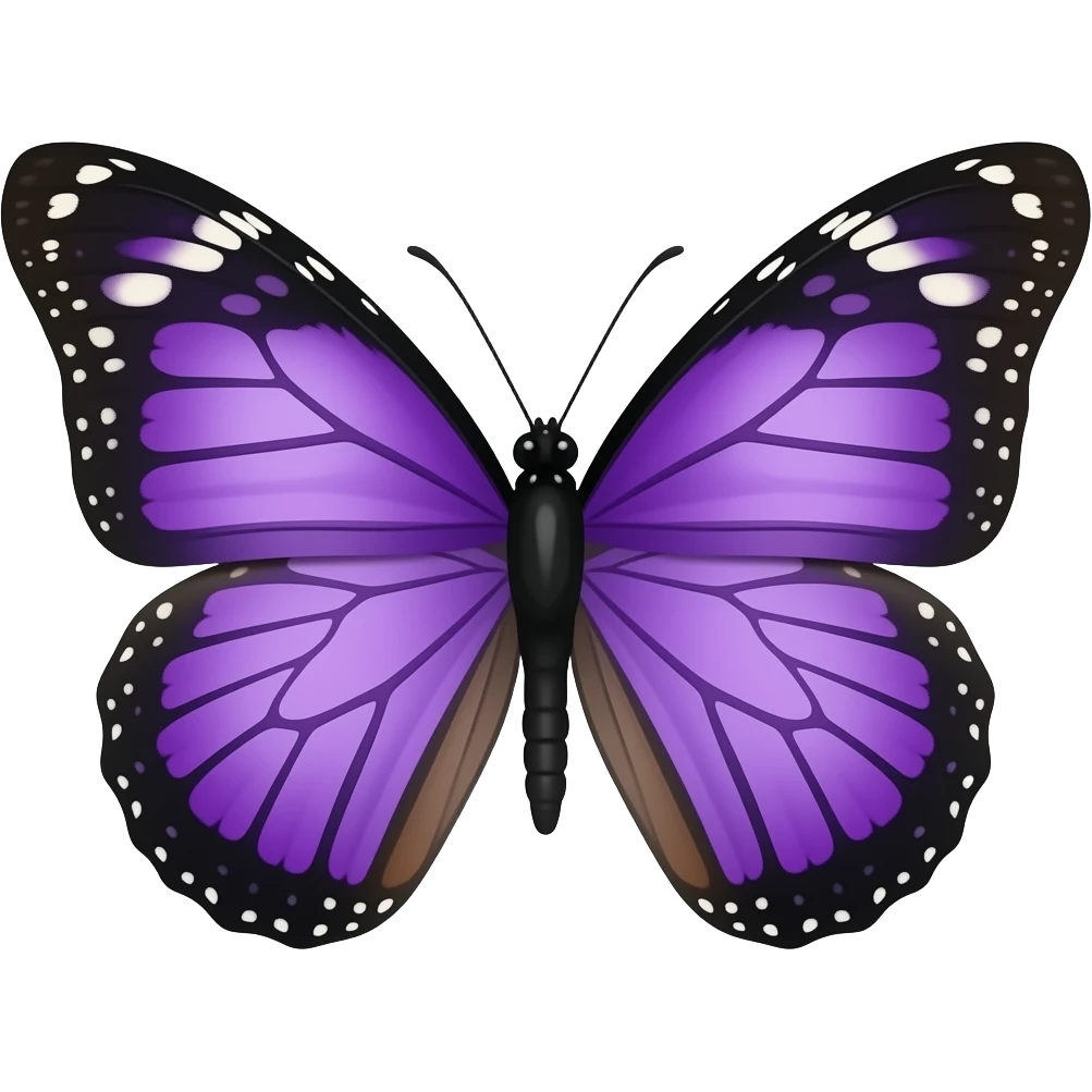 Purple butterfly emoji