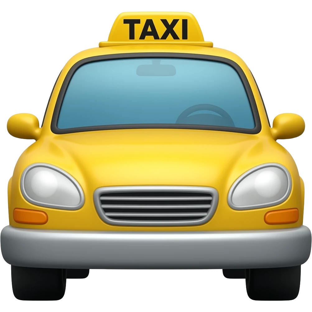 yellow taxi emoji