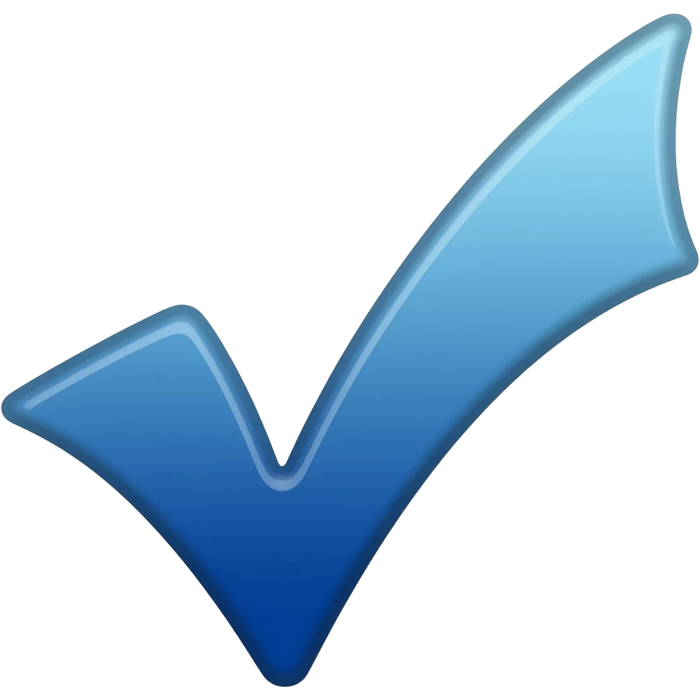 BlueTick mark emoji