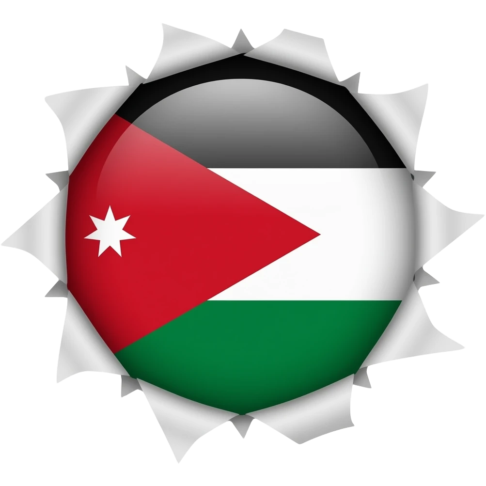 Jordan flag being rip all off emoji