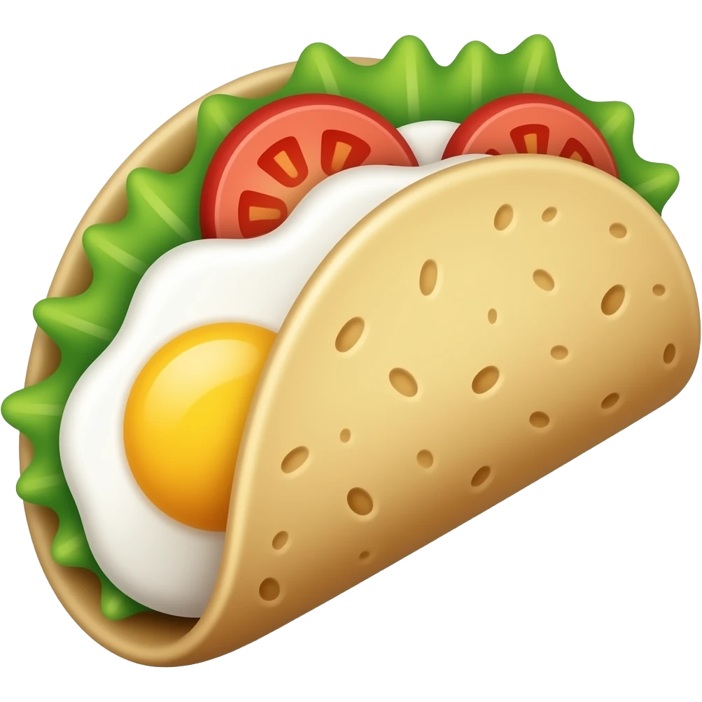 Тортилья только с омлетом emoji