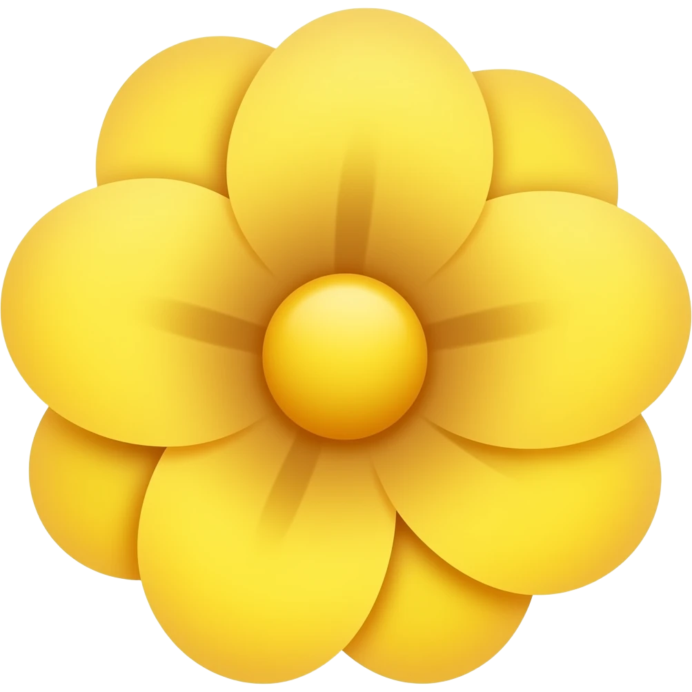 Yellow flower emoji