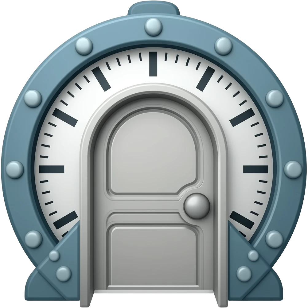 maquina del tiempo de ficcion con una puerta emoji
